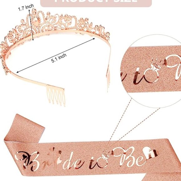 Bride To Be Sash & Bride Crown - Picture 3 of 4